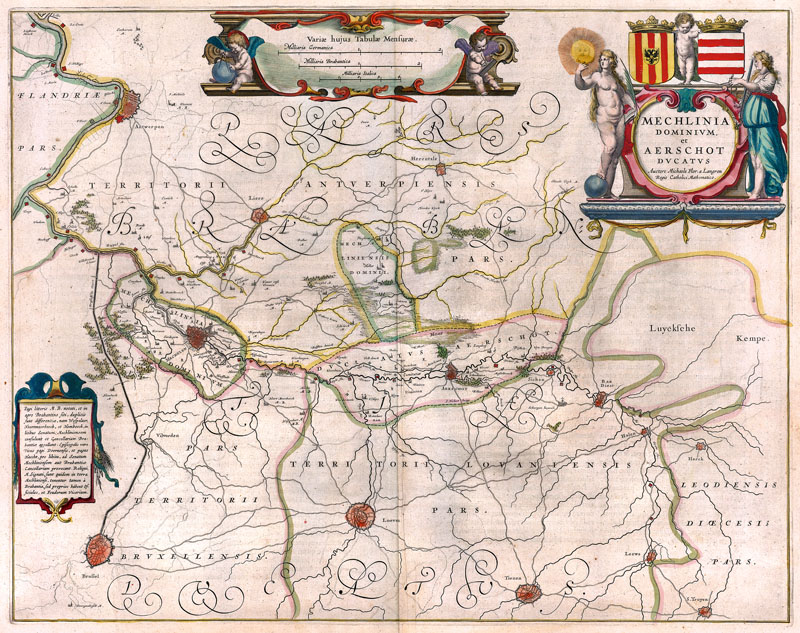 Mechelen en Aerschot 1645 Willem Blaeu